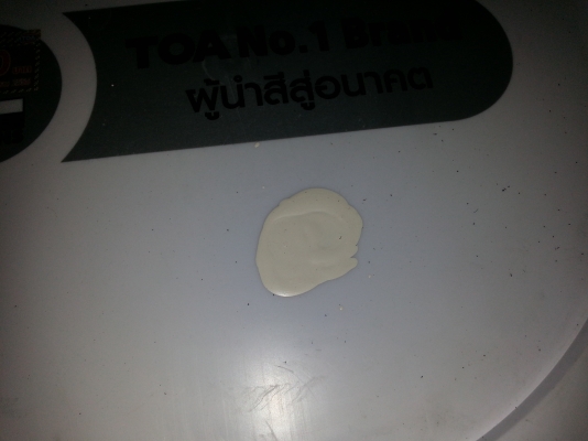 ขายสีน้ำอะครีลิคแท้100\%สำหรับทาภายนอกและภายในชนิดกึ่งเงาเช็ดได้ราคาถูกๆ