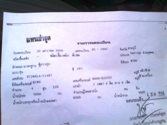 ขายด่วน..รถหกล้อ HINO FC ปี38 กระจกไฟฟ้า รถสวย มีทะเบียนครบ.