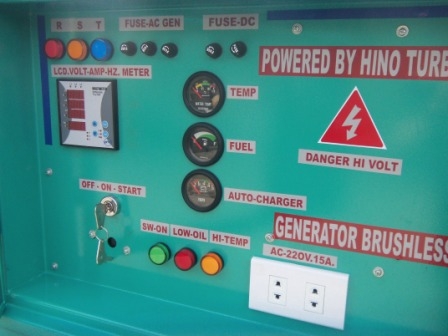 ขายเครื่องปั่นไฟประกอบใหม่ 65 Kva.HINOBYJAPAN รับประกัน6เดือนเต็ม