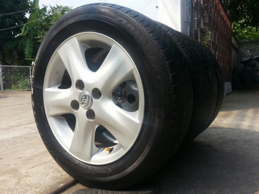 ล้อ15Vios4รู100 + ยาง Bridgestone 185/60/15 ปี08