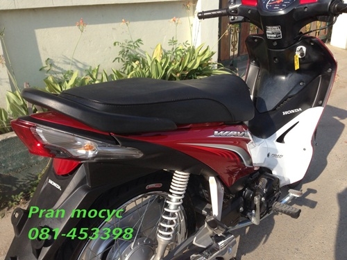 (ขายเเล้วค่ะ)HONDA WAVEสีเเดงขาวปี2555