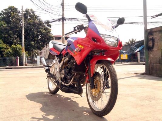 ขออนุญาติขาย  KAWASAKI ZX150  ตัวเล็ก สีแดงม่วง