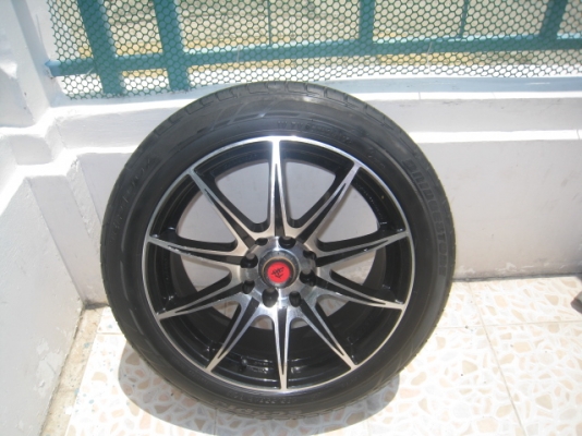 ขายล้อแม็ก lenso samurai superlight rt sc-07 16"x7" et40 4รู100/114.3 + ยางปี 10 (081-3747940)