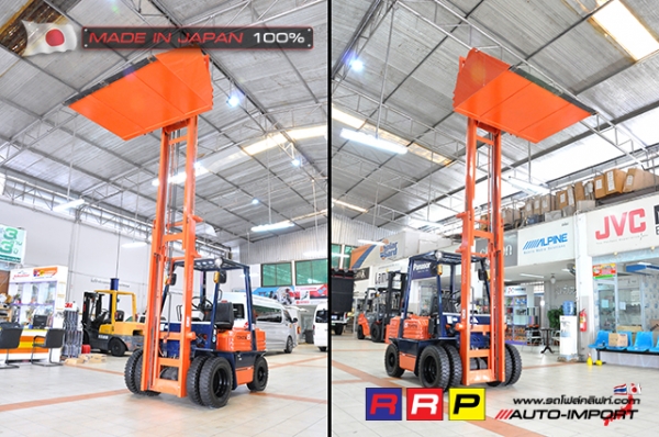 ขายรถโฟล์คลิฟท์มือสอง TOYOTA รุ่น 5FD25-55370 นำเข้าจากประเทศญี่ปุ่น 100\% ไม่เคยใช้งานในไทย