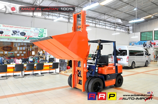 ขายรถโฟล์คลิฟท์มือสอง TOYOTA รุ่น 5FD25-55370 นำเข้าจากประเทศญี่ปุ่น 100\% ไม่เคยใช้งานในไทย