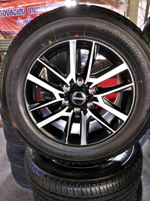 ล้ออีซูสุสเทลส์หน้าดำเงาขอบ18ยางบริสโตน255/60/18ปี18ถอดศูนป้ายแดง
