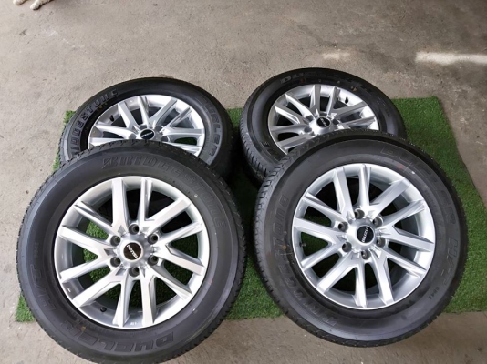 ล้อแม็กอีซูสุสเทลส์หน้าบร์อนขอบ18ยางบริสโตน255/60/18ปี18ถอดศูนป้ายแดงทั้งชุด