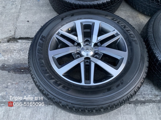 ล้อแม็ก Toyota New Fortuner ขอบ 18 พร้อมยาง 265-60-18 Dunlop ปลายปี 15 แม็กสภาพดี