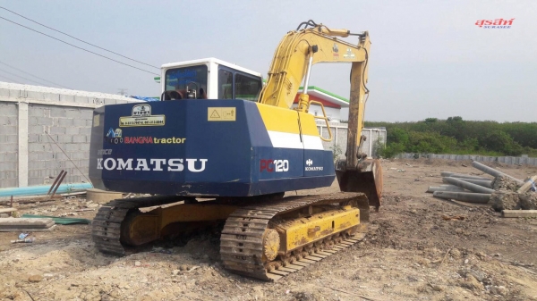 ขายรถขุด KOMATSU PC120-5 เก่านอกผ่านการใช้งานในไทยไม่นาน รวม 5 พันชั่วโมง สภาพเทพบุตร