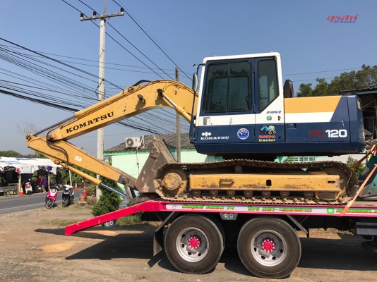 ขายรถขุด KOMATSU PC120-5 เก่านอกผ่านการใช้งานในไทยไม่นาน รวม 5 พันชั่วโมง สภาพเทพบุตร