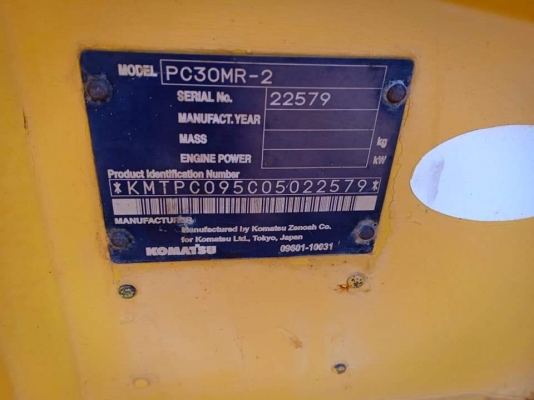 ขายจ้า..KOMATSU PC30MR-2 เก่านอกแท้  เดิมๆๆ มีลายแย๊ก  ใช้งานมาแค่ 2,xxx ชั่วโมง พร้อมใช้ โทร 089-3818694 จ๊อย