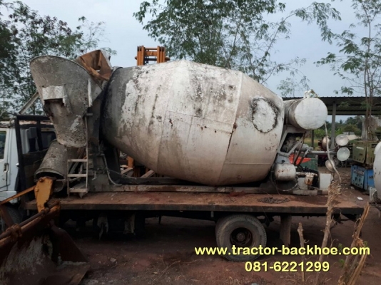 ขาย โม่ผสมปูนคอนกรีต ถังโม่ปูน เก่าญี่ปุ่น ขนาด5-6 คิว ติดรถบรรทุก 10 ล้อ มีอุปกรณ์ปั้มมอเตอร์ครบชุด ตัดเข้าตู้มาตามสภาพ