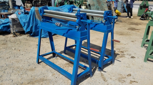 ** เหลือ 1 ตัว ** #เครื่องม้วนมือหมุนประกอบใหม่ 100\% เพลาตัน 80 cm ม้วนเหล็กบาง/ซิงค์/สังกะสี/ท่อดักซ์ ใหม่ 100\%