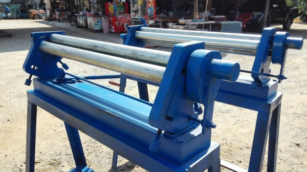 ** เหลือ 1 ตัว ** #เครื่องม้วนมือหมุนประกอบใหม่ 100\% เพลาตัน 80 cm ม้วนเหล็กบาง/ซิงค์/สังกะสี/ท่อดักซ์ ใหม่ 100\%