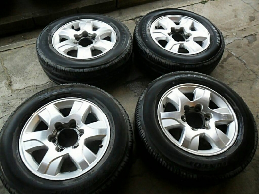 แม็กกระบะ ขอบ16 แท้ 6รู139 ใส่ยางกระบะ 215-65-16 ใช้ปี15 ดอกหนาok