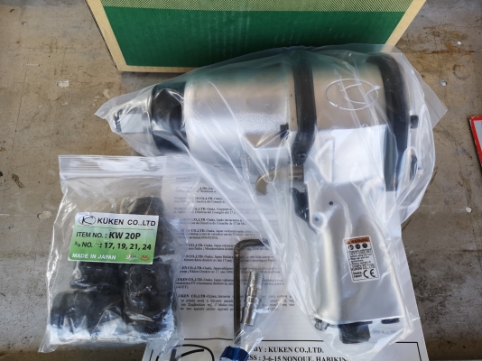 ขายบล็อก​ลม​ 6 หุน​ สภาพใหม่ ยี่ห้อ​ KUKEN.รุ่น​ KW-20P.(Made​ in​ Japan)​ ของแท้100\%​ เป็นสินค้าตั