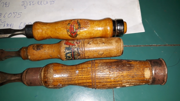 ขายสิ่วชุด3ด้ามงานเก่าเยอรมัน อังกฤษ