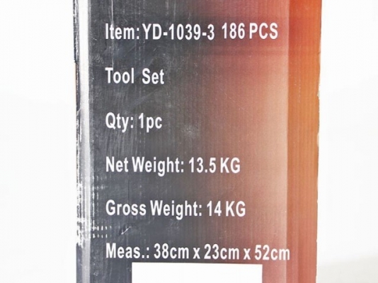 ขายกล่องเครื่องมือช่าง 186ชิ้น ในกระเป๋าลากอลูมิเนียม