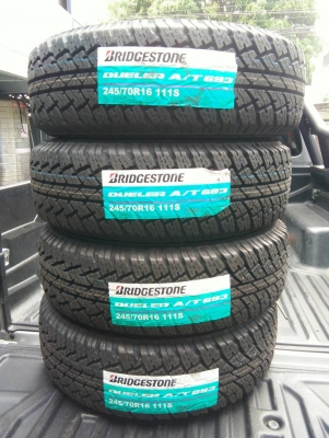 ขายยางใหม่ 245/70R16 บริดจสโตน ปี18 ชุดละ 12500 บาท พร้อม ใส่ ถ่วง ฟรี