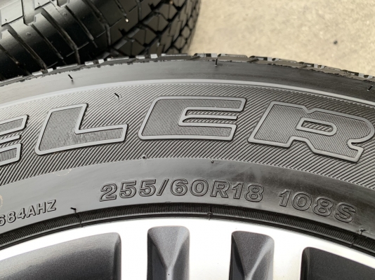 ล้อแม็กป้ายแดง ISUZU X-Series ขอบ 18 พร้อมยางป้ายแดง 255-60-18 Bridgestone ปี 18