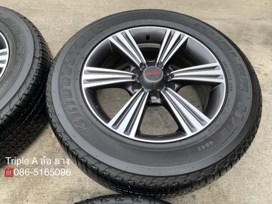 ล้อแม็กป้ายแดง ISUZU X-Series ขอบ 18 พร้อมยางป้ายแดง 255-60-18 Bridgestone ปี 18