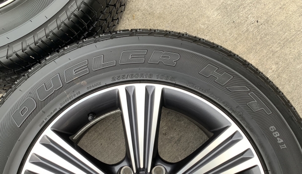 ล้อแม็กป้ายแดง ISUZU X-Series ขอบ 18 พร้อมยางป้ายแดง 255-60-18 Bridgestone ปี 18