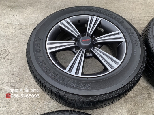 ล้อแม็กป้ายแดง ISUZU X-Series ขอบ 18 พร้อมยางป้ายแดง 255-60-18 Bridgestone ปี 18