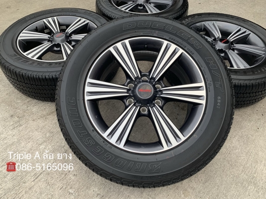 ล้อแม็กป้ายแดง ISUZU X-Series ขอบ 18 พร้อมยางป้ายแดง 255-60-18 Bridgestone ปี 18