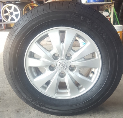 ขายล้อ Toyota 5รู114 ขอบ15 ยางปี18  4 ล้อ