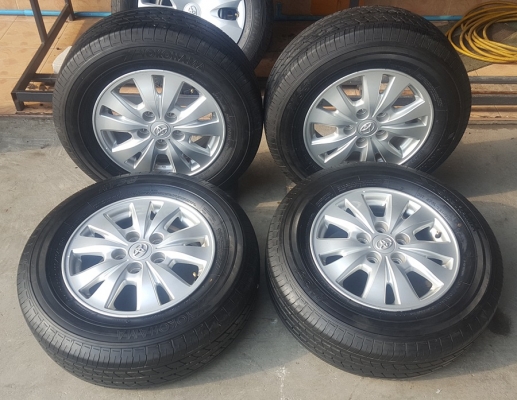 ขายล้อ Toyota 5รู114 ขอบ15 ยางปี18  4 ล้อ