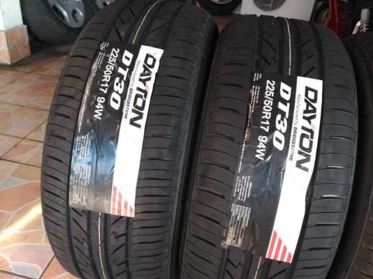 ยางใหม่ Dayton DT30(By Bridgestone) 225 50 17 ปลายปี 2017 มีประกัน ทั้งชุด 5,900.-Net ยกหน้าร้านค่ะ ยางใหม่ Dayton DT30(By Bridgestone) 225 50 17 ปลายปี 2017 มีประกัน ทั้งชุด 5,900.-Net ยกหน้าร้านค่ะ