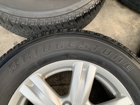 ล้อแม็ก ISUZU MU-X ขอบ 17 พร้อมยาง 255-65-17 Bridgestone ปี 14 แม็กสภาพสวย