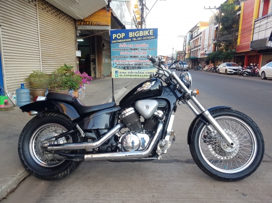 ขาย HONDA STEED400 เดิมๆ โครเมี่ยมเงา แฮนด์แต่ง ท่อแต่ง พักเท้าแต่ง อินวอยส์ สรรพสามิตร ราคา 53500 บ