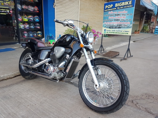 ขาย HONDA STEED400 เดิมๆ โครเมี่ยมเงา แฮนด์แต่ง ท่อแต่ง พักเท้าแต่ง อินวอยส์ สรรพสามิตร ราคา 53500 บ