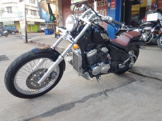ขาย HONDA STEED400 เดิมๆ โครเมี่ยมเงา แฮนด์แต่ง ท่อแต่ง พักเท้าแต่ง อินวอยส์ สรรพสามิตร ราคา 53500 บ