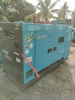 SDG60S - เครื่องกำเนิดไฟฟ้า Airman 50/60kva. EQ เครื่องยนต์ 4BG1 นำเข้าจากญี่ปุ่น by OEK 098-5625920