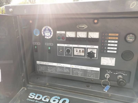 SDG60S - เครื่องกำเนิดไฟฟ้า Airman 50/60kva. EQ เครื่องยนต์ 4BG1 นำเข้าจากญี่ปุ่น by OEK 098-5625920