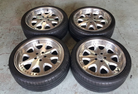 BraBas ขอบ20x8.5 et35 5x112 ใส่ benz w140