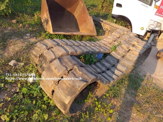 FROM JAPANขายถูกด่วนๆแทรคยาง เก่านอก สำหรับรถขุดไซค์ 40,45,50/ ขนาด400*14.2*36(ข้อ) :ราคาเพียง(คู่ละ:27,000 บาท)