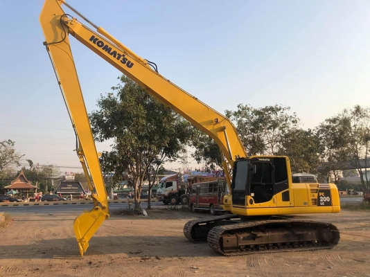 Komatsu 200-8MO-LCกล้องหลัง บูมยาวแท้โรงงาน ยาว16เมตรเอกสารชุดแจ้งจำหน่ายรถสวยสีเดิมช่วงล่างเต็ม