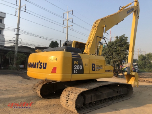 ขายรถแบคโฮ KOMATSU PC200LC-8MO กล้องหลัง บูมยาว 16 เมตร แท้จากโรงงาน สภาพนางฟ้า