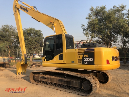 ขายรถแบคโฮ KOMATSU PC200LC-8MO กล้องหลัง บูมยาว 16 เมตร แท้จากโรงงาน สภาพนางฟ้า