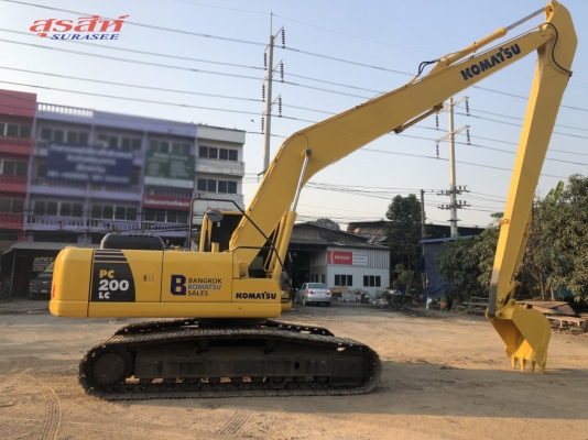 ขายรถแบคโฮ KOMATSU PC200LC-8MO กล้องหลัง บูมยาว 16 เมตร แท้จากโรงงาน สภาพนางฟ้า
