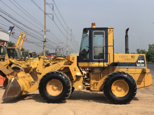 ขายรถตักล้อยาง KOMATSU WA100-1 นำเข้าเองจากญี่ปุ่น สภาพสวยพร้อมใช้