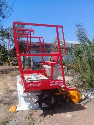 เครื่องปลูกอ้อยร่องคู่