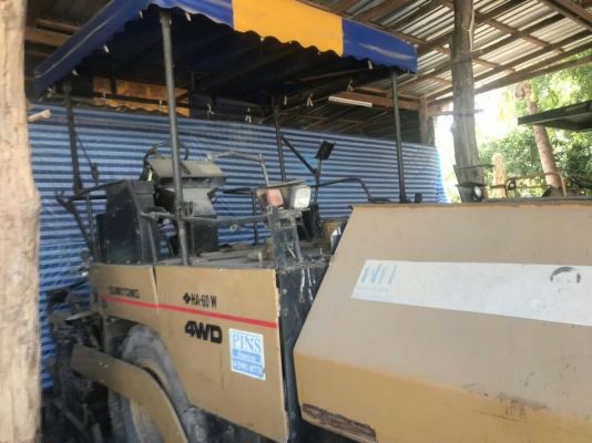 ขายรถปูยาง SUMITOMO HA60A 4WD แบบล้อยาง ปูกว้าง 4.5 เมตร ราคา 850000 ขายรถปูยาง SUMITOMO HA60A 4WD แบบล้อยาง ปูกว้าง 4.5 เมตร ราคา 850000