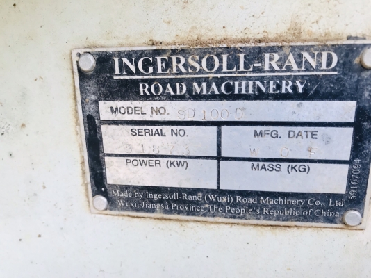 ขาย 650,000 รถบด INGERSOLL RAND SD100D เล่มทะเบียน ภาษีเต็ม เครื่องดี เกียร์แรง ระบบสั่นแรง เอวแน่น ยางพอใช้ รถพร้อมใช้งาน เอกสารพร้อมโอน รถอยู่ ตาก 090-772-3710 090-772-3708