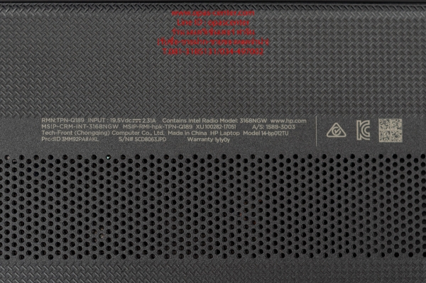 โน๊ตบุ๊ค hp Pentium(R) N3710 RAM 4GB Hdd 128GB ที่ชาร์ท กระเป๋า ประกันศูนย์