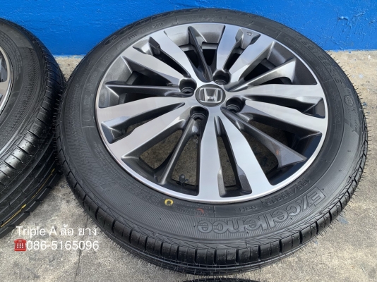 ล้อแม็ก Honda Jazz GK ขอบ16 พร้อมยางใหม่ 185-55-16 Goodyear ปลายปี 18
