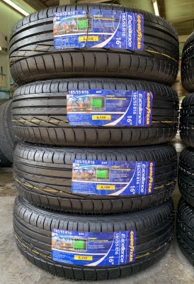 ล้อแม็ก Honda Jazz GK ขอบ16 พร้อมยางใหม่ 185-55-16 Goodyear ปลายปี 18